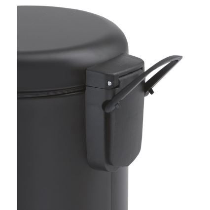 Gedy - Coș de gunoi POTTY 5 l, cu închidere silențioasă, negru mat