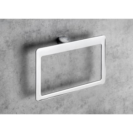 Gedy - Cuier de perete pentru prosoape PIRENEI 15x23 cm crom lucios