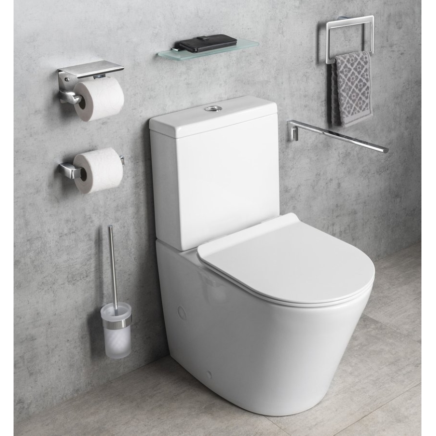 Gedy - Cuier de perete pentru prosoape PIRENEI 15x23 cm crom lucios