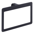 Gedy - Cuier de perete pentru prosoape PIRENEI 15x23 cm negru mat