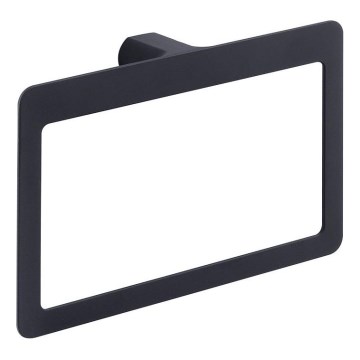Gedy - Cuier de perete pentru prosoape PIRENEI 15x23 cm negru mat