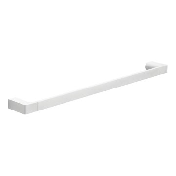 Gedy - Cuier de perete pentru prosoape PIRENEI, 6,6 x 60 cm, alb mat