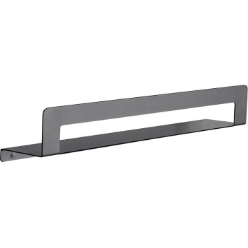 Gedy - Etajeră cu suport pentru prosoape CLEO, 50 cm, gri metalizat