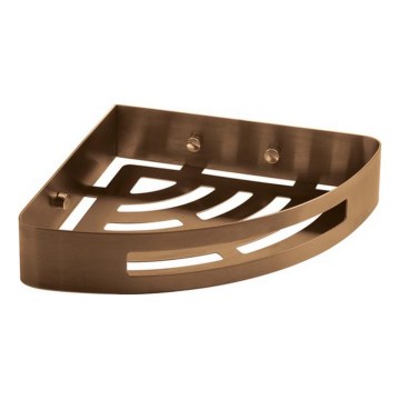 Gedy - Etajeră de colț pentru duș PIRENEI, bronz