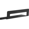 Gedy - Poliță cu bară pentru prosoape CLEO, 30 cm, negru mat