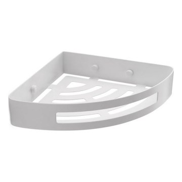 Gedy - Poliță de colț pentru duș PIRENEI, alb mat