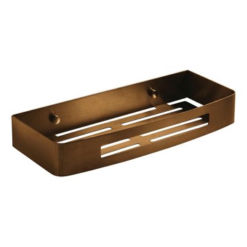 Gedy - Poliță de perete pentru duș SMART, 30 x 12,8 cm, bronz