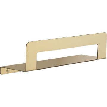 Gedy - Raft CLEO cu bară pentru prosoape, 30 cm, auriu mat