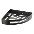 Gedy - Raft de colț pentru duș SMART 21 x 4,5 cm, negru mat