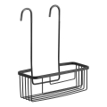 Gedy - Raft suspendat pentru duș SMART, 37,5 x 30 cm, negru mat