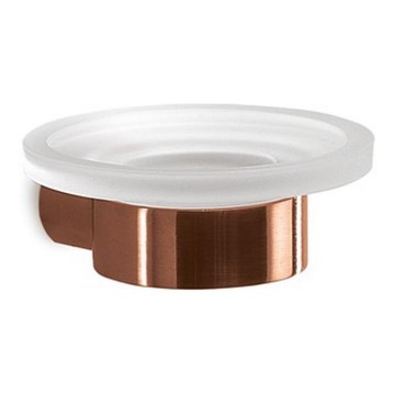 Gedy - Săpunieră de perete PIRENEI, sticlă opală/finisaj bronz