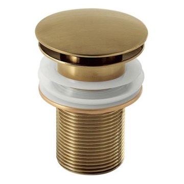 Gedy - Scurgere click-clack pentru lavoar, Ø 6,6 cm, auriu