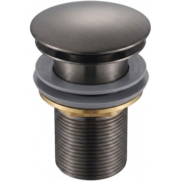 Gedy - Scurgere pentru lavoar CLICK-CLACK, pr. 6,6 cm, gri metalizat