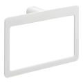 Gedy - Suport de perete pentru prosoape PIRENEI 15x23 cm, alb mat