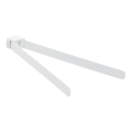 Gedy - Suport de perete pentru prosoape PIRENEI 35,9 cm alb mat