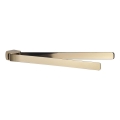 Gedy - Suport de perete pentru prosoape PIRENEI, rabatabil, 35,9 cm, auriu