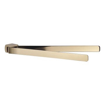Gedy - Suport de perete pentru prosoape PIRENEI, rabatabil, 35,9 cm, auriu