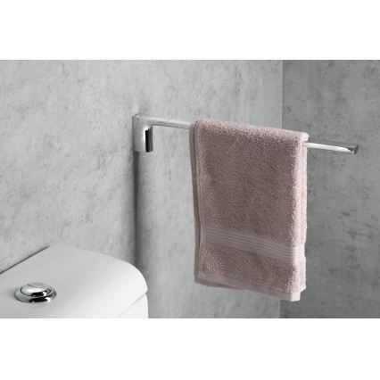 Gedy - Suport de prosoape montat pe perete PIRENEI, 6,6 x 41 cm, crom lucios