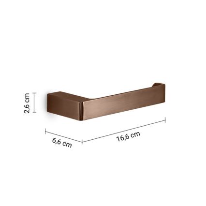 Gedy - Suport pentru hârtie igienică PIRENEI, bronz