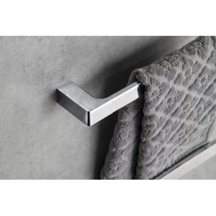 Gedy - Suport pentru prosoape de perete PIRENEI 6,6x60 cm, crom lucios