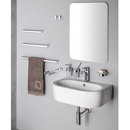 Gedy - Suport pentru prosoape de perete PIRENEI 6,6x60 cm, crom lucios