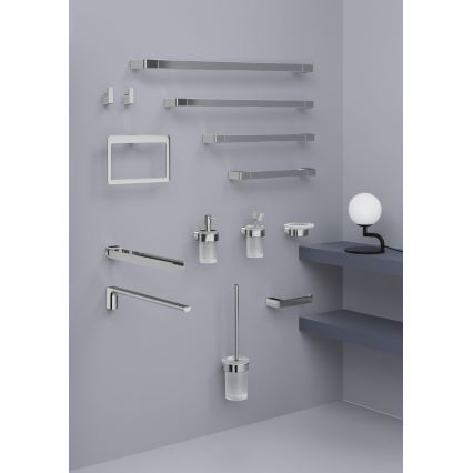 Gedy - Suport pentru prosoape de perete PIRENEI 6,6x60 cm, crom lucios