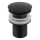 Gedy - Ventil Click-Clack pentru lavoar, Ø 6,6 cm, negru mat