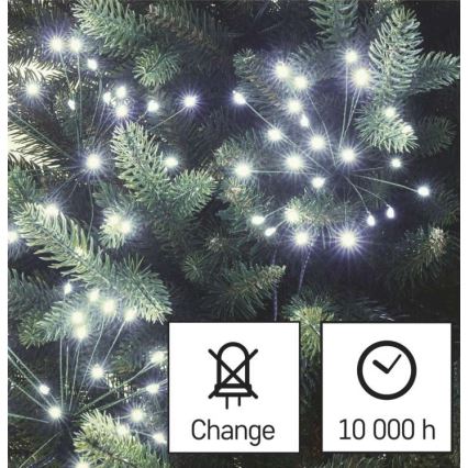 Ghirlandă cu 150 LED-uri, 5,35 m, alb rece