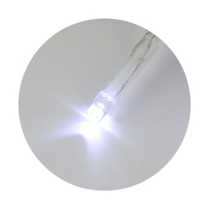 Ghirlandă cu 20 LED, 2 funcții, 2,4 m, alb rece