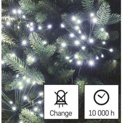 Ghirlandă de Crăciun cu 450 LED, 8+3 m, alb rece