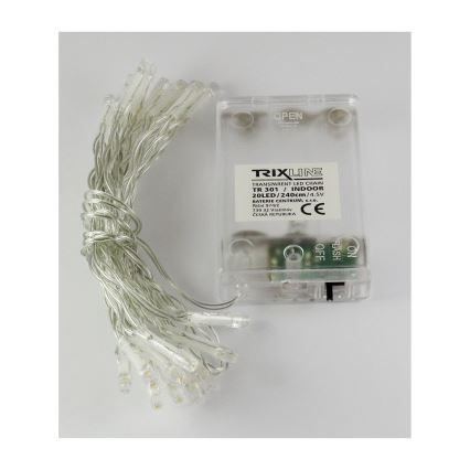 Ghirlandă de Crăciun cu LED, 20xLED/2 funcții, 2,4 m, alb cald