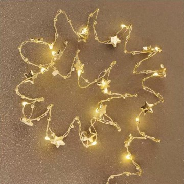 Ghirlandă de Crăciun cu LED 20xLED/2xAA 2,2 m alb cald