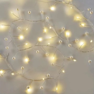 Ghirlandă de Crăciun LED 40xLED/3xAA 1,5 m alb cald