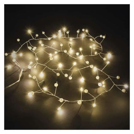 Ghirlandă de Crăciun LED 40xLED/3xAA 1,5 m alb cald