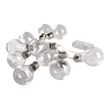 Ghirlandă decorativă cu LED SMOLDER, 2,1 m, 10 LED / 2 baterii AA