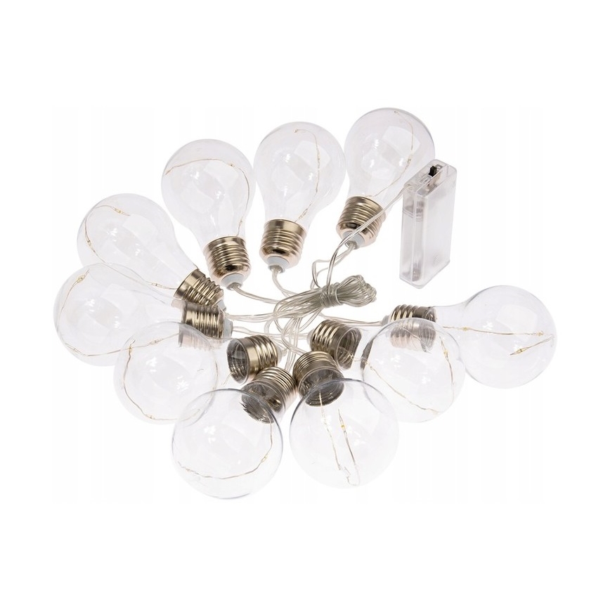 Ghirlandă decorativă cu LED SMOLDER, 2,1 m, 10 LED / 2 baterii AA