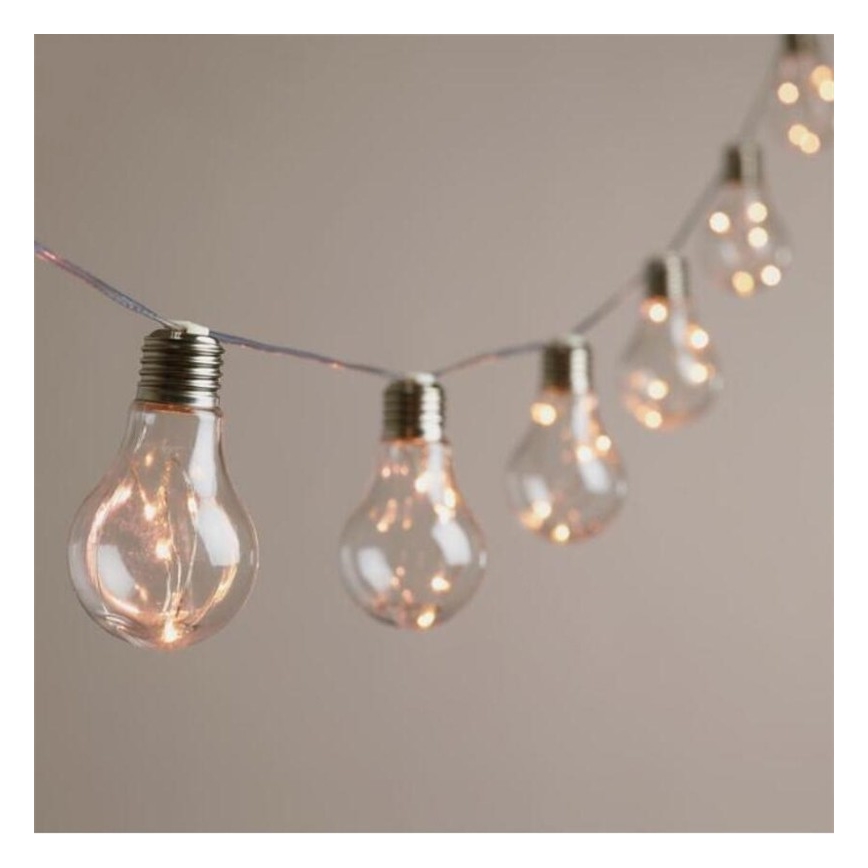 Ghirlandă decorativă cu LED SMOLDER, 2,1 m, 10 LED / 2 baterii AA