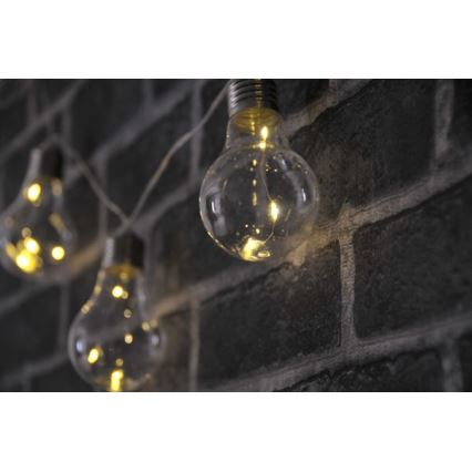 Ghirlandă decorativă cu LED SMOLDER, 2,1 m, 10 LED / 2 baterii AA