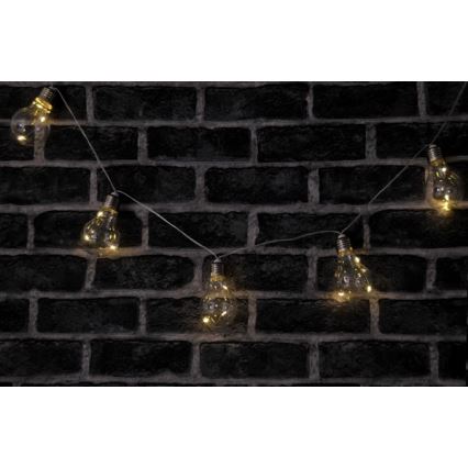 Ghirlandă decorativă cu LED SMOLDER, 2,1 m, 10 LED / 2 baterii AA