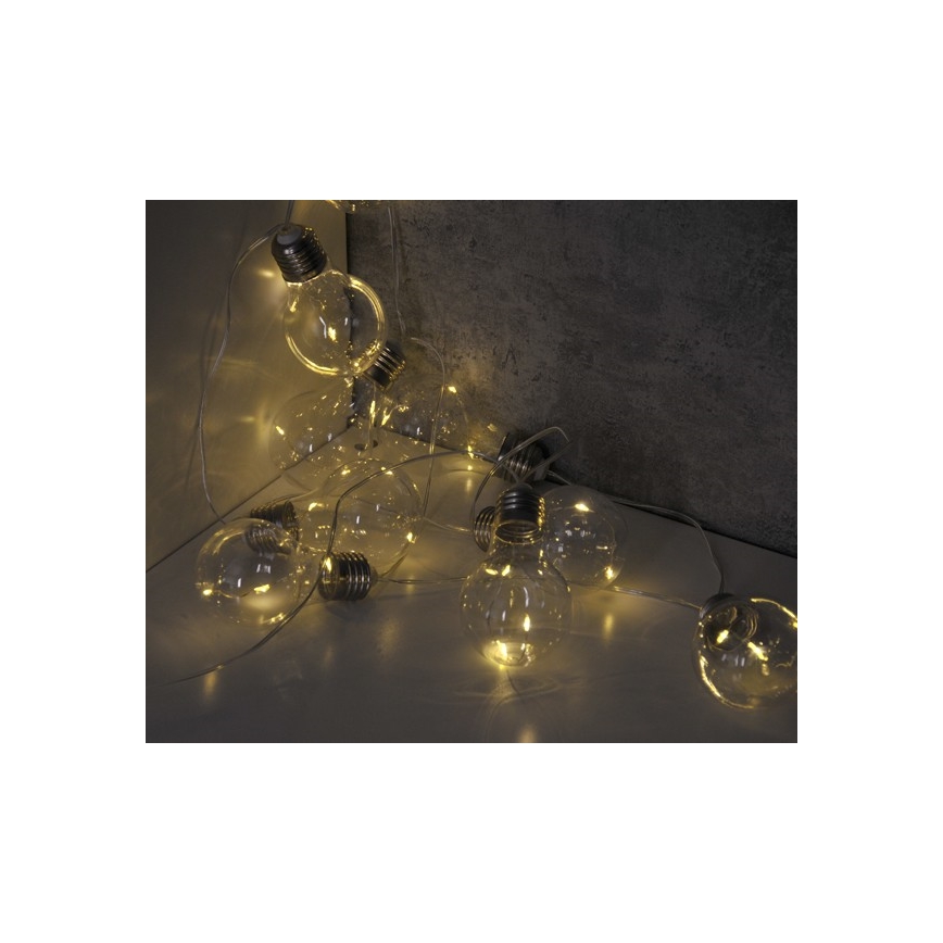 Ghirlandă decorativă cu LED SMOLDER, 2,1 m, 10 LED / 2 baterii AA