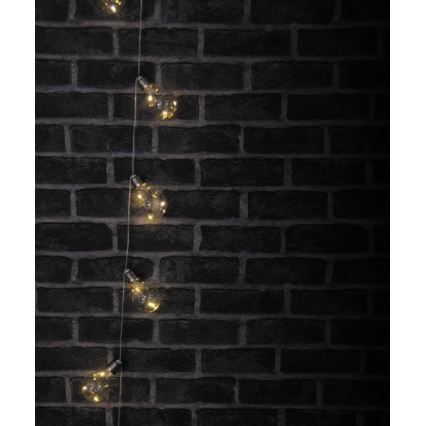 Ghirlandă decorativă cu LED SMOLDER, 2,1 m, 10 LED / 2 baterii AA