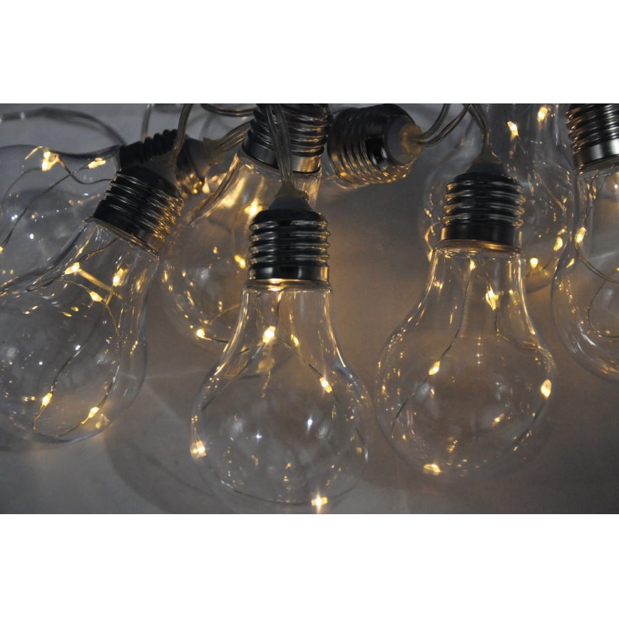Ghirlandă decorativă cu LED SMOLDER, 2,1 m, 10 LED / 2 baterii AA