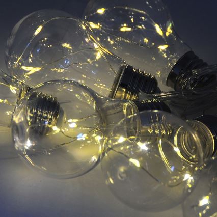 Ghirlandă decorativă cu LED SMOLDER, 2,1 m, 10 LED / 2 baterii AA