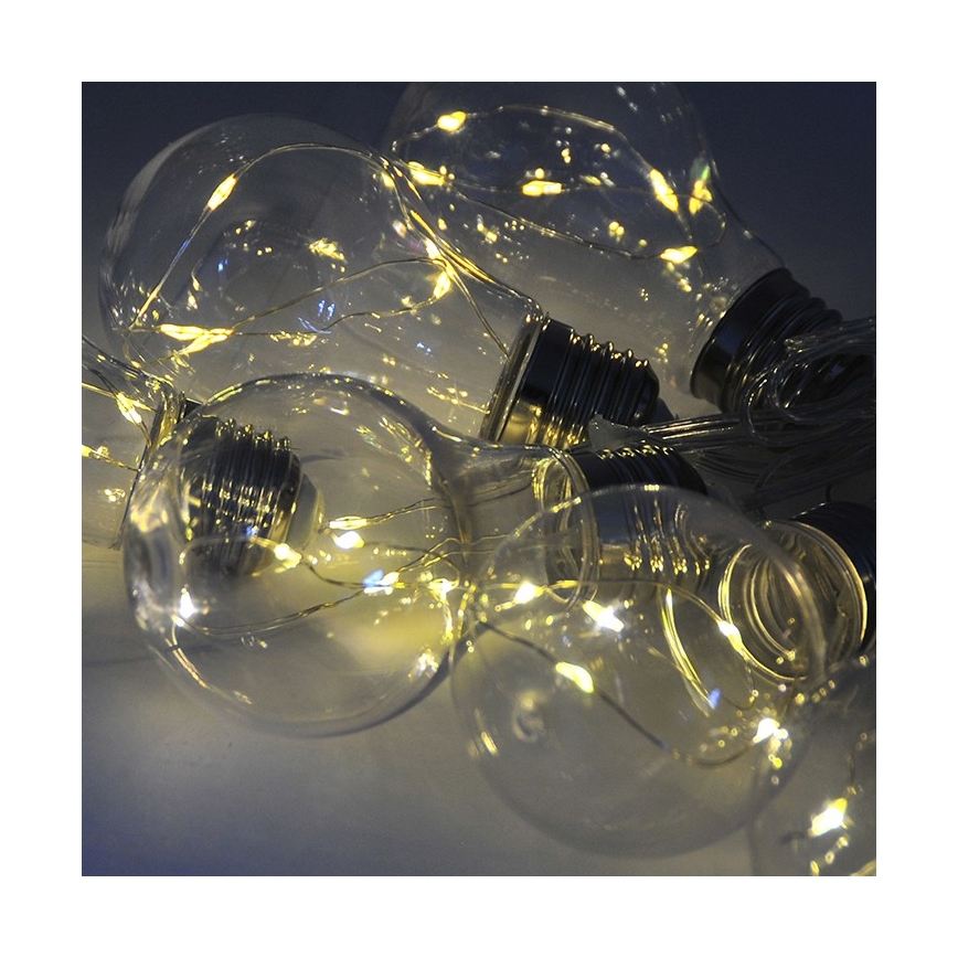 Ghirlandă decorativă cu LED SMOLDER, 2,1 m, 10 LED / 2 baterii AA