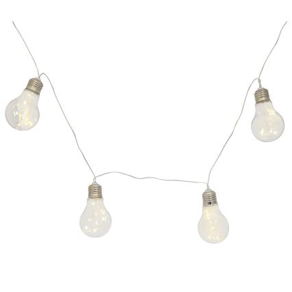 Ghirlandă decorativă cu LED SMOLDER, 2,1 m, 10 LED / 2 baterii AA