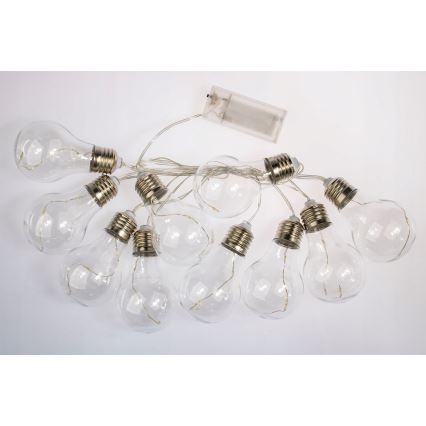 Ghirlandă decorativă cu LED SMOLDER, 2,1 m, 10 LED / 2 baterii AA