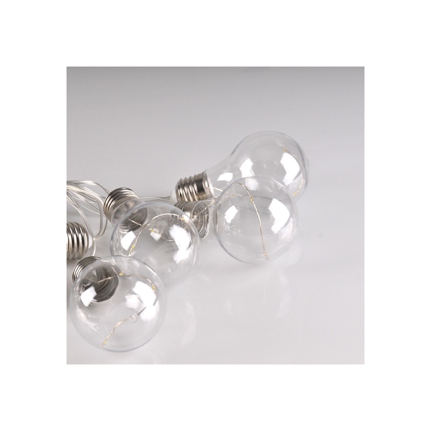 Ghirlandă decorativă cu LED SMOLDER, 2,1 m, 10 LED / 2 baterii AA