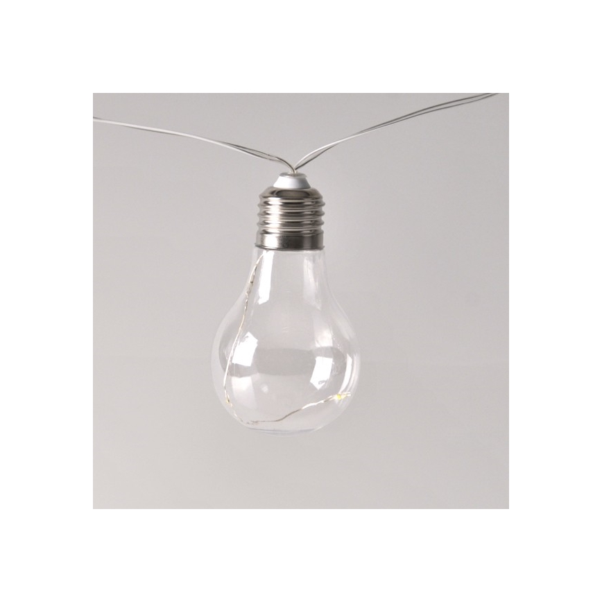 Ghirlandă decorativă cu LED SMOLDER, 2,1 m, 10 LED / 2 baterii AA