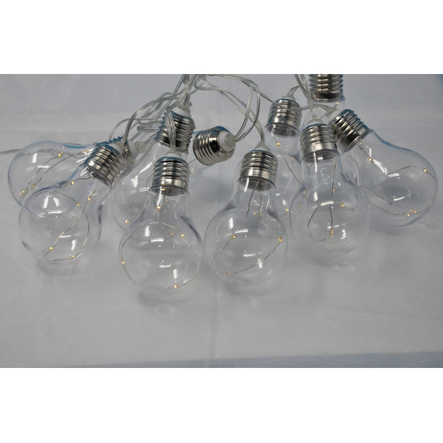 Ghirlandă decorativă cu LED SMOLDER, 2,1 m, 10 LED / 2 baterii AA