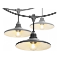 Ghirlandă decorativă de exterior CRETE 10xE27/230V 15m IP44